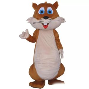 Halloween Fat Squirrel Mascot Costume Top Quality Cartoon Big Tail Squirrel Animal Anime Thème personnage de Noël Carnival Party Costu