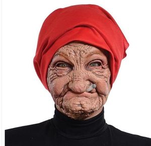 Fournitures de fête du festival d'Halloween Masque effrayant Masques complets crier Costume terreur vieux hommes femmes masques cosplay couvre-chef en caoutchouc accessoire pour adultes enfants