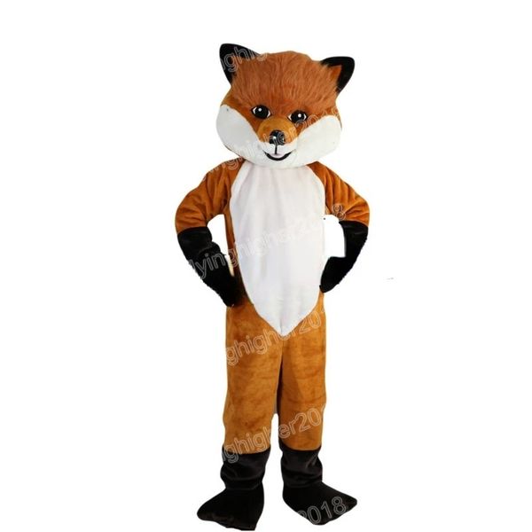 Halloween Fox Mascot Costume Cartoon Anime Thème personnage Carnaval Adult Unisexe Robe de Noël Fête d'anniversaire