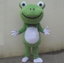 Costume de mascotte de grenouille d'Halloween de haute qualité personnaliser le personnage de thème d'anime en peluche de dessin animé taille adulte déguisement de carnaval de Noël