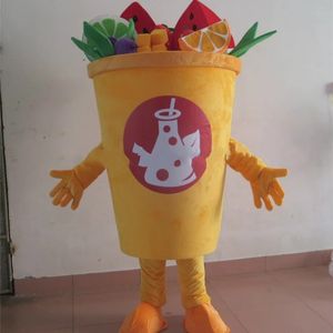 Disfraz de mascota de helado de frutas de Halloween Personaje temático de dibujos animados de alta calidad Carnaval Unisex Adultos Tamaño Fiesta de cumpleaños de Navidad Traje al aire libre