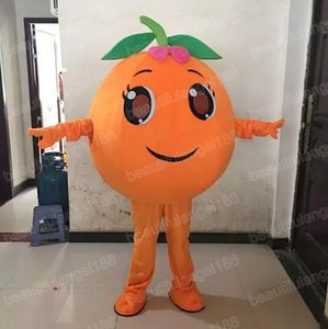 Halloween Fruit Orange Mascot Costumes Cartoon High Quality Cartoon Thème Carnival Unisexe Adults Taille tenue de Noël Tépail des groupes pour hommes Femmes