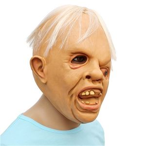 Halloween Full Head Masque Latex Effrayant Toothy One Eyed Personne Masque Horreur Creepy Pour Festival Party 40LY31 T200622