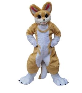 Halloween Fursuit Husky Dog Mascot Costume Fancy Dishor Carnival Cartoon Imadage Fancy Dish for Men Women Festival Robe
