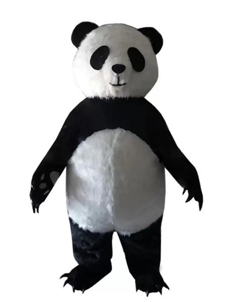 Costume de mascotte de Panda géant d'halloween, personnage de dessin animé, Costumes fantaisie de fête de carnaval de noël, tenue pour adultes