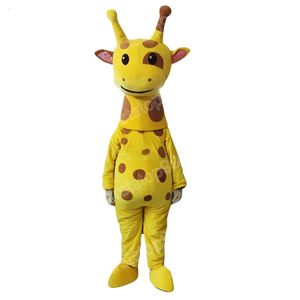 Halloween girafe mascotte Costume simulation dessin animé Anime thème personnage adultes taille noël publicité extérieure tenue Costume