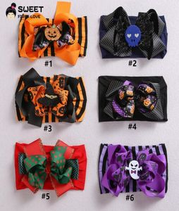 Halloween Girl Baby Bands Bohemian Children Hair Bow Knottedhair Band Color Color Elastichair2915625