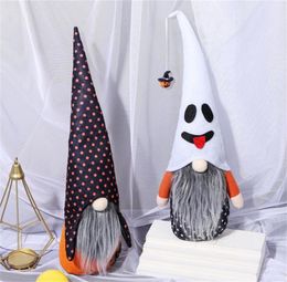 Halloween Gnomes Plush Decor Ghost Pumpkin Tomte Handgemaakte Craft Swedish Hat Gnome Scandinavian Ornament