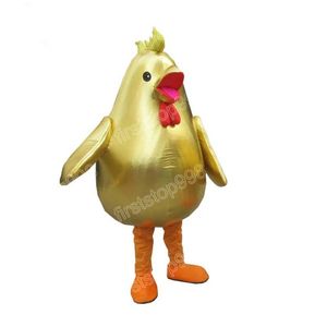 Halloween Golden-Chicken mascotte kostuumprestaties simulatie cartoon anime thema karakter volwassenen maat kerst buiten advertentie outfit pak