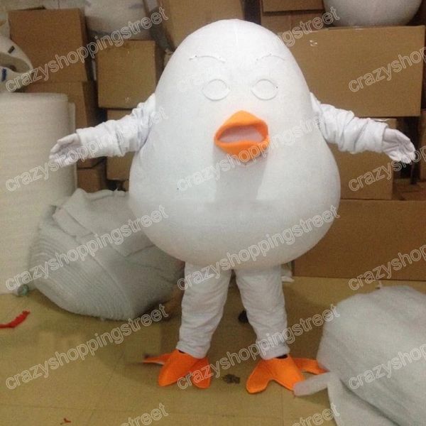 Costume de mascotte d'œuf d'oie d'Halloween