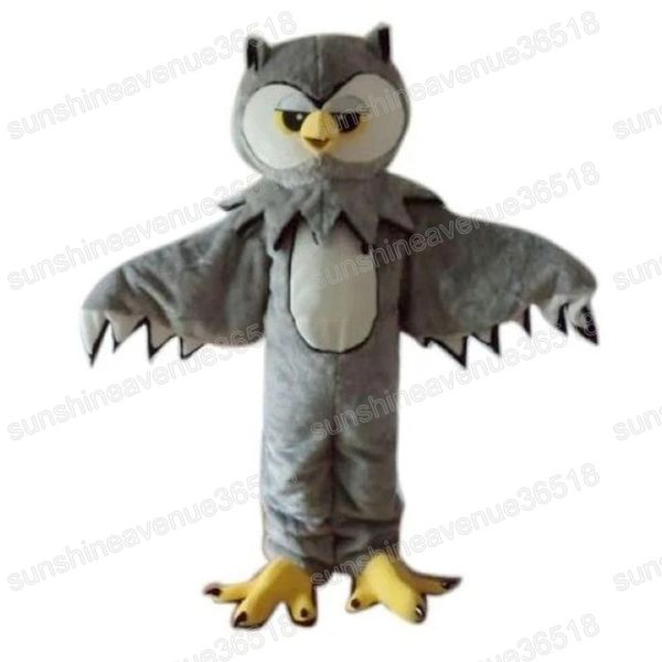 Halloween Grey Owl Mascot Costume Simulation Cartoon Characon Turnits Conserver Christmas Fancy Party Robe Holiday Celebration Tenues