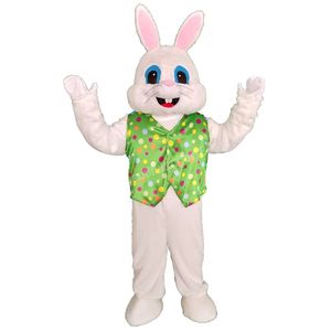 Halloween Green Pasen Rabbit Mascotte Kostuum Hoge Kwaliteit Cartoon Pluche Dier Anime Thema Karakter Volwassen maat Kerst Carnaval Festival Fancy Dress