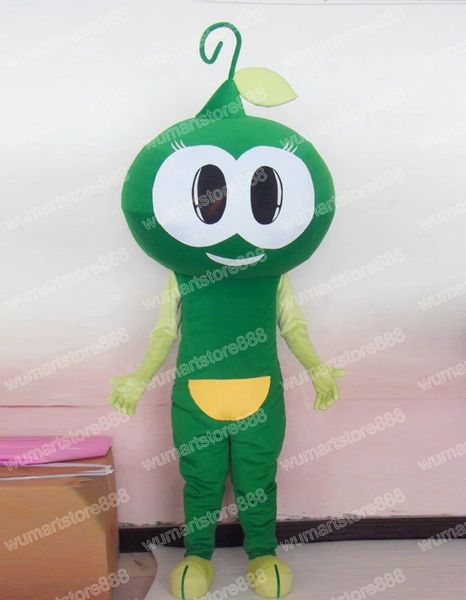 Traje de la mascota del monstruo verde de Halloween Vestido de fiesta de lujo de Navidad de calidad superior Traje de personaje de dibujos animados Traje de carnaval unisex para adultos