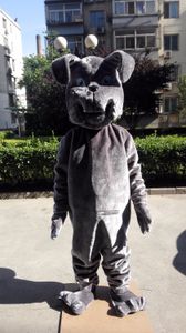Halloween Gray Bulldog Mascotte Kostuum Cartoon Bull Dog Anime Theme Character Christmas Carnaval Party Fancy Costumes Adult Outfit