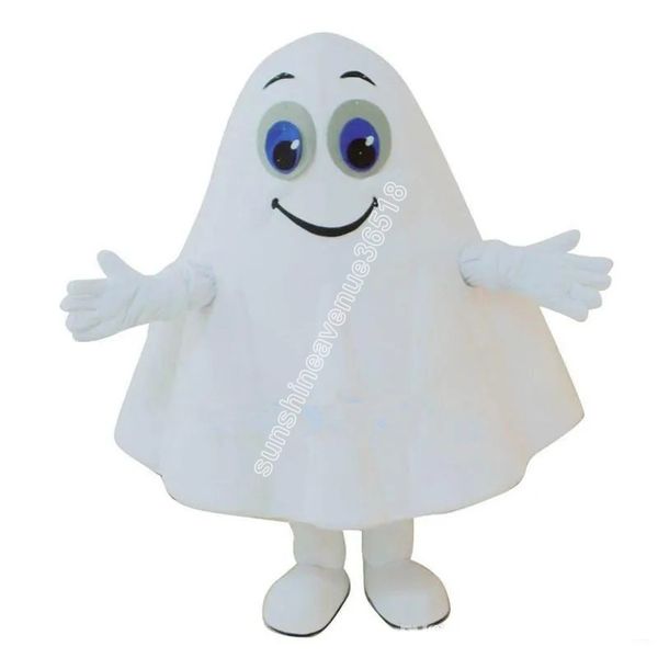 Halloween Mueca Púrpura Blanco Traje de mascota de alta calidad Tema de dibujos animados Personaje Carnaval Adultos Tamaño Fiesta de cumpleaños de Navidad Traje elegante