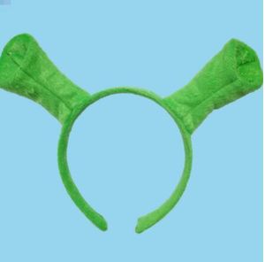 Halloween Hair Hoop Shrek Hairpin Ears Headband Head Circle Party Disfraz Artículo Masquerade Party Supplies