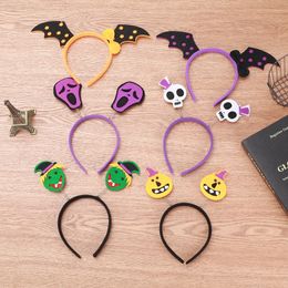 Halloween haarstokken voor thuis Halloween hoofdband schedel vleermuis pompoen heksen haar hoepel kostuum partij decoratie kinderen