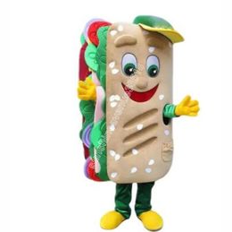 Halloween hamburger fast food mascotte costume de haute qualité personnage de dessin animé carnaval adultes taille fête d'anniversaire de Noël tenue fantaisie pour hommes femmes
