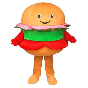 Halloween Hamburger Mascotte Kostuum Topkwaliteit Cartoon Anime Thema Karakter Volwassen maat Kerst Carnaval Verjaardagsfeestje Fancy Dres