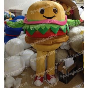 Halloween hamburgers mascotte Costume dessin animé Burger Anime thème personnage carnaval adulte unisexe robe noël fête d'anniversaire tenue de plein air