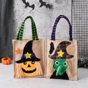 Halloween Handtas Feestelijke feestbenodigdheden Pompoentas Zwart Cat Witch Multi -stijl 26 cm 15 cm Groothandel Candy Bags Trick or Treat Sack Bags