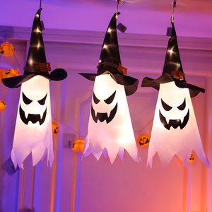 Halloween-hoed LED-spooklicht String Ghost Festival Feestdecoratie Props Gloeiende tovenaarshoed Kleurrijk licht