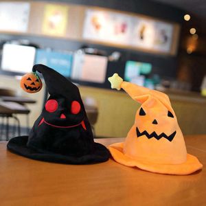 Les chapeaux d'Halloween sont drôles et mignons pour les enfants et les adultes Halloween citrouille fantôme chantant chapeau lumineux activité fête atmosphère drôle maquillage décoration