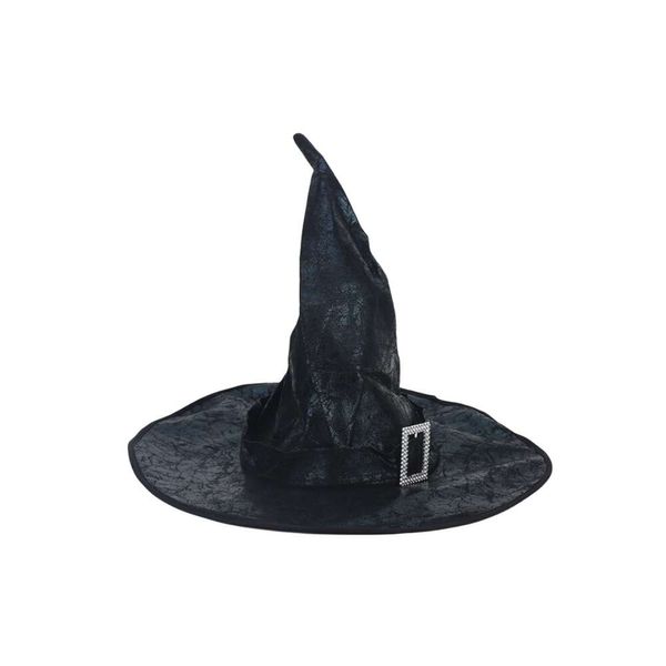 Les chapeaux d'Halloween sont drôles et mignons pour les enfants et les adultes Accessoires décoratifs d'Halloween Chapeau de sorcellerie Fête de bal Chapeau de sorcellerie pointu Chapeau de sorcière noir