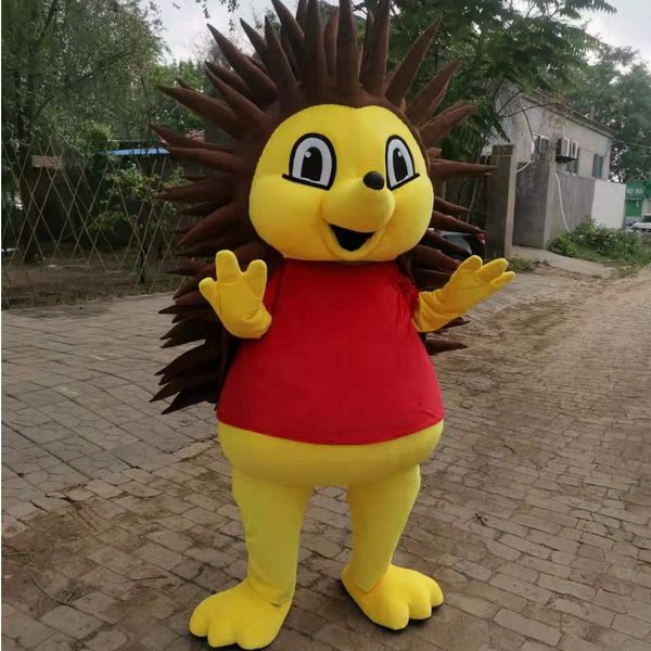 Costume de mascotte de hérisson d'Halloween de haute qualité personnaliser le personnage de thème d'Animal en peluche de dessin animé taille adulte déguisement de carnaval de Noël