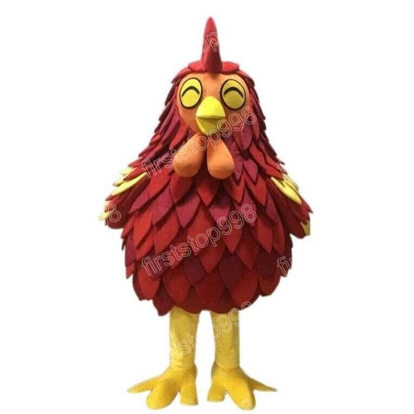 Disfraz de mascota de gallina de Halloween Reno de dibujos animados Tema de anime personaje Adultos Tamaño Navidad Traje de publicidad al aire libre Traje