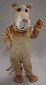 Halloween haute qualité dessin animé lionne mascotte Costume dessin animé déguisement expédition rapide taille adulte