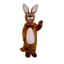 Disfraz de mascota canguro de alta calidad para Halloween, disfraz de dibujos animados, envío rápido, tamaño adulto