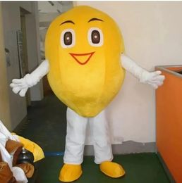 Halloween haute qualité citron mascotte Costume dessin animé déguisement expédition rapide taille adulte