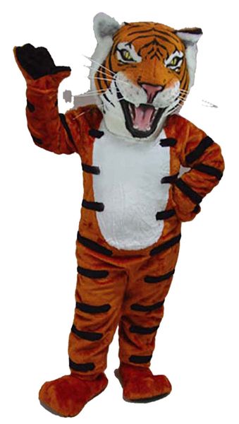 Halloween haute qualité tigre mascotte Costume dessin animé déguisement expédition rapide taille adulte