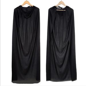 Halloween Capuche Cape Adulte Unisexe Longue Cape Costume Noir Robe Manteaux Cadeaux GW