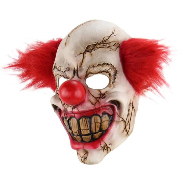 halloween horrible visage joker masque partie cosplay clown en caoutchouc latex masque festival masques effrayant masques perruque mascarade crâne diable masque