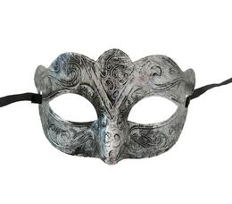 Halloween Horror Ball Party Masker Retro Jazz Flat Head Mask Antique Half Gezichtsmasker WL733