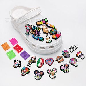 Halloween Horror Dead Charms Anime Charms Wholesale Childhood Memories Funny Gift Cartoon Charms Shoe Accessories PVC Decoratie Buckle Soft Rubber Clog Charms