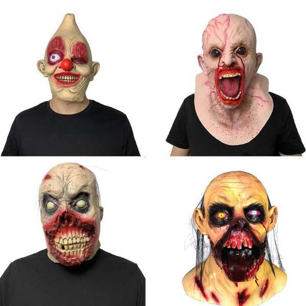 Halloween horreur infecté Zombie tête adulte nouveauté Costume fête masque complet Non toxique respectueux de l'environnement