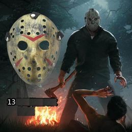 Halloween Horror Killer Jason Masks Disfraces de cosplay Viernes 13 Parte 7 Jason Voorhees Disfraz Prop Hockey Mask Party Vorhees Scary Mask