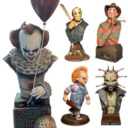 Halloween Horrorfilm Sculptuur Hars Ambachtelijk Home Party Decor Standbeeld Hars Figuur Halloween Indoor Home Decor Collectie Geschenken 220711