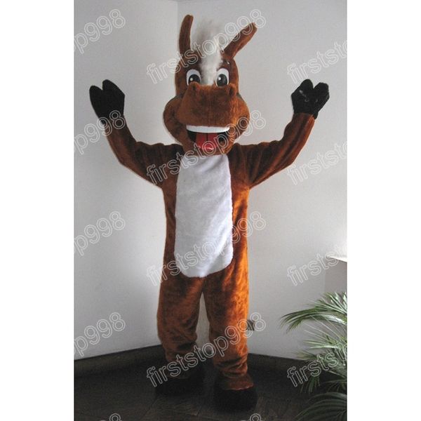 Halloween cheval mascotte Costume simulation de performance dessin animé thème personnage adultes taille noël publicité extérieure tenue costume