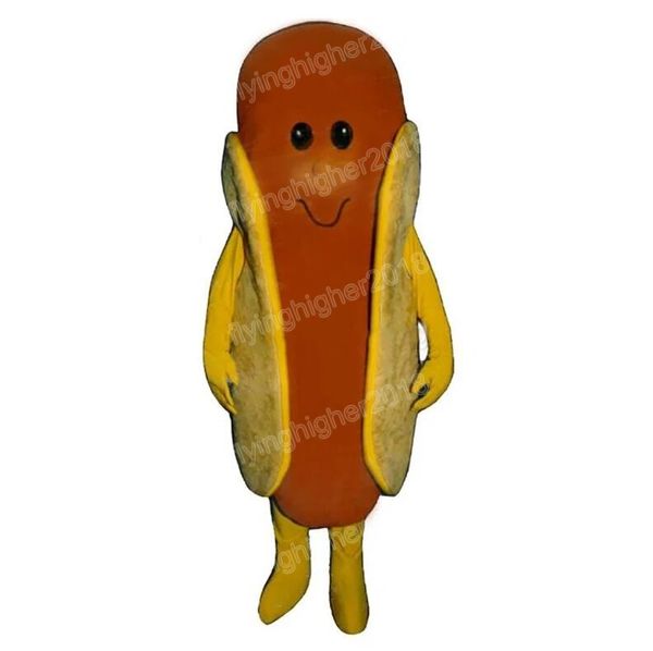 Disfraz de mascota de perro caliente de Halloween Tamaño adulto Personaje de tema de anime de dibujos animados Carnaval Hombres Mujeres Vestido Vestido de fiesta de fantasía de Navidad