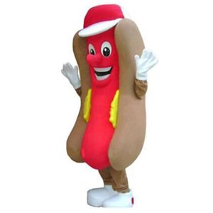 Costume de mascotte de hot-dog halloween personnage de dessin animé de haute qualité Carnival Festival Fancy Dishoter Adults Taille Party Birthday Outdoor Tenue