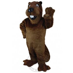 Costume de mascotte de castor brun, offres spéciales d'Halloween, pour fête, personnage de dessin animé, vente gratuite, personnalisation du support, livraison gratuite