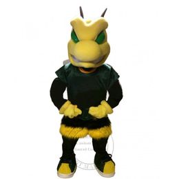 Costume de mascotte d'abeille de puissance féroce d'Halloween pour le personnage de dessin animé de fête Vente de mascotte Livraison gratuite personnalisation de support