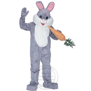 Halloween Offres Spéciales Costume de mascotte de lapin gris pour la fête personnage de dessin animé mascotte vente livraison gratuite support personnalisation