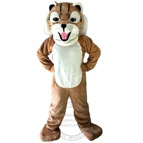 Costume de mascotte de chat sauvage de tigre de ventes chaudes d'Halloween pour la personnalisation de support de livraison gratuite de personnage de dessin animé de fête