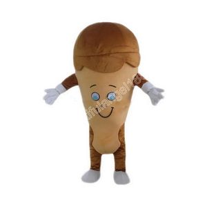 Costume de mascotte de crème glacée d'Halloween de haute qualité personnaliser le personnage de thème d'anime de dessin animé en peluche taille adulte robe de fantaisie de carnaval de Noël