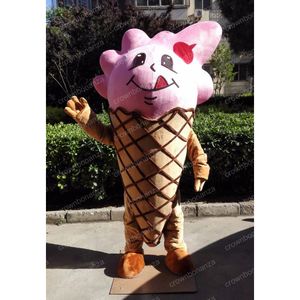 Halloween Icecream Mascot Costume Top Quality Cartoon Characon Tenues Adults Size Christmas Carnival Birthday Party Outdoor Tenue